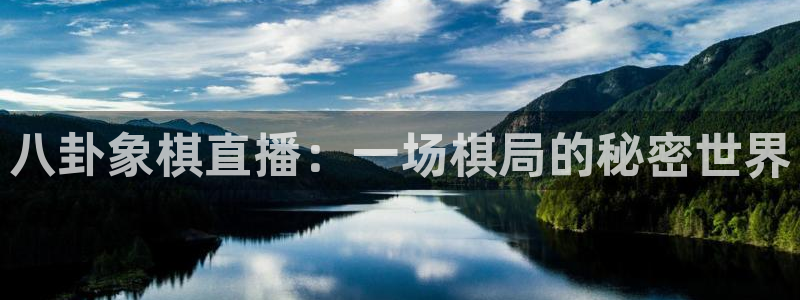 小九免费直播在线观看直播足球：八卦象棋直播：一场棋局的秘密世界